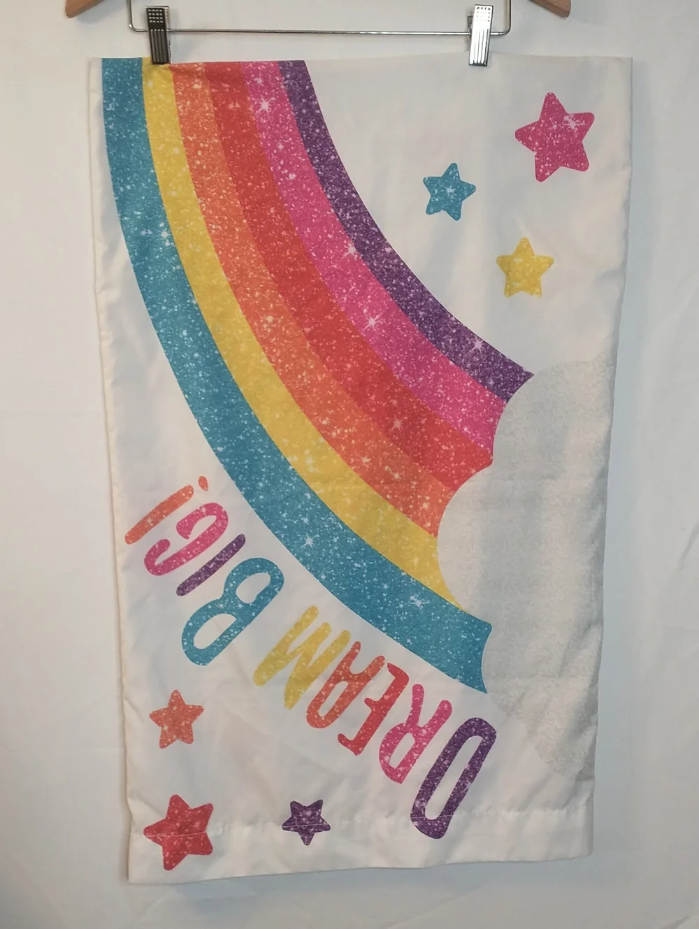 JoJo Siwa Pink Teal Rainbow Star Pillowcase